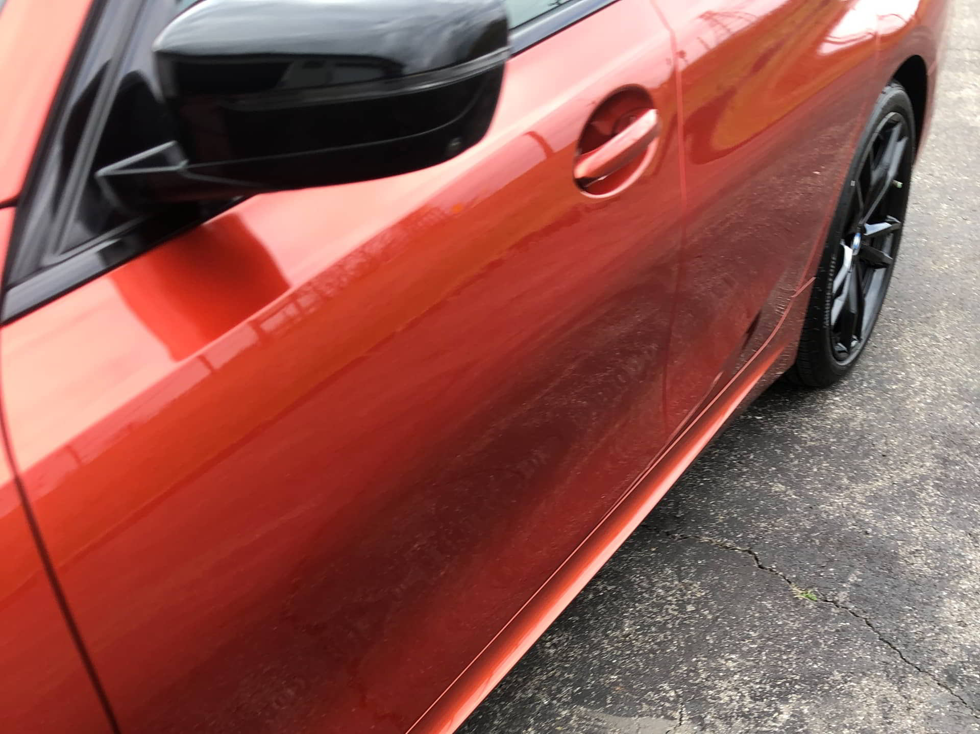 orange car side auto detailing service dynamic detailing & tint